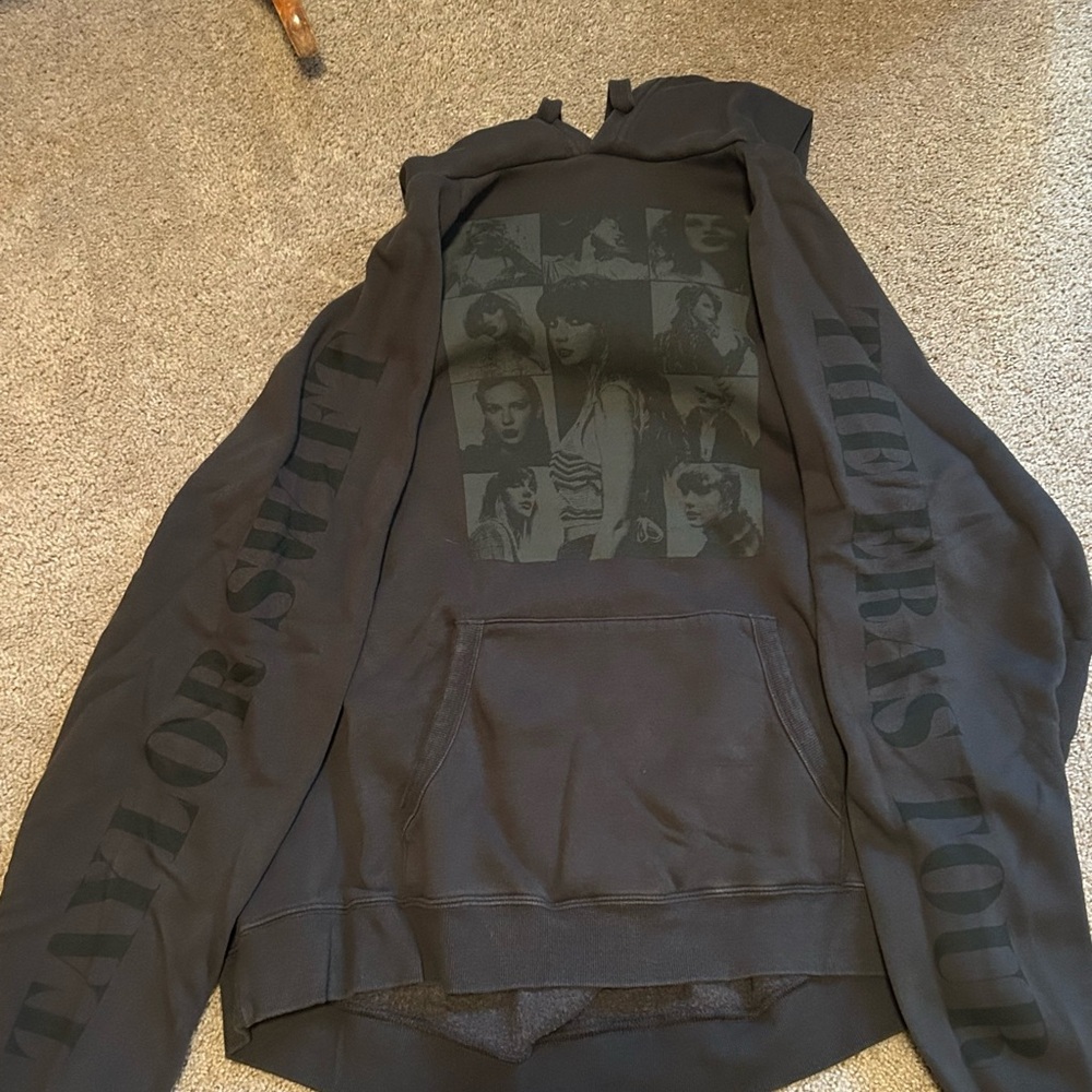 Taylor Swift Genuine The Eras Tour Merch-Charcoal Hoodie